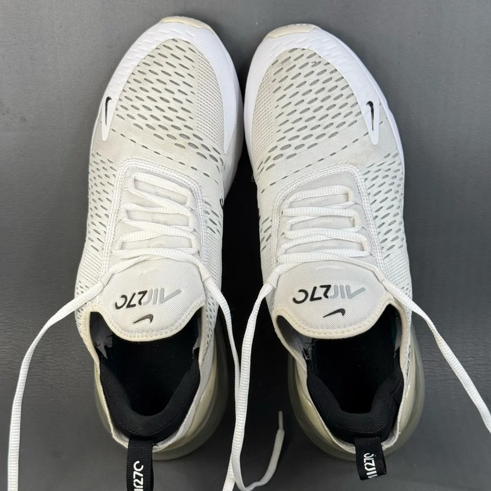 Nike Air Max 270 White Black sneaker shoes men’s size 10.5_6